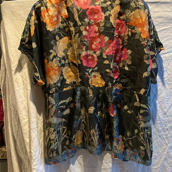 Johnny Was Floral Top with Pink and Yellow Accents - Picture 9 of 9